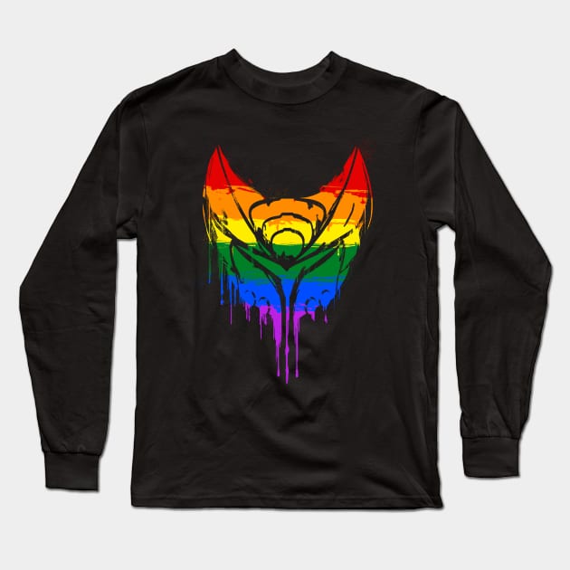 Ratchet Deadlocked Pride Stencil Long Sleeve T-Shirt by Iudi